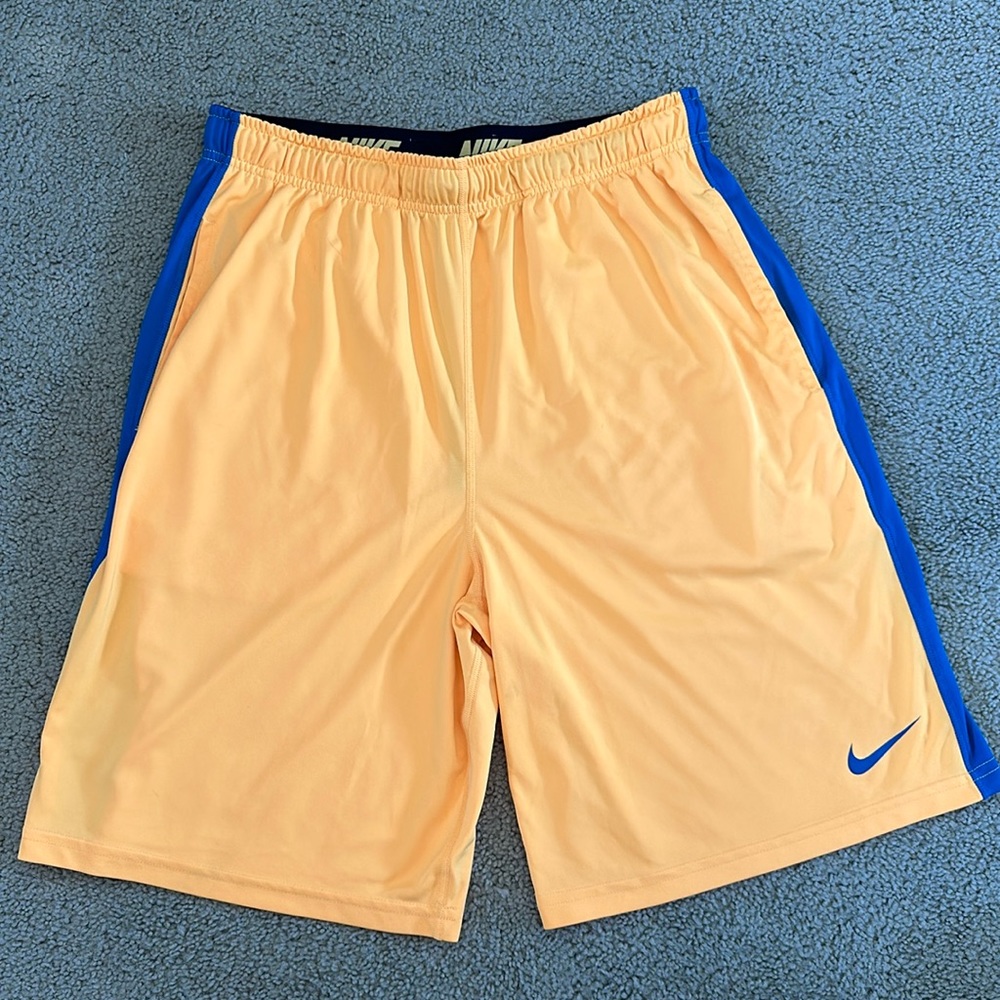 Large Gold Nike Dri-fit Shorts